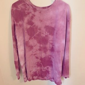 Marble pattern long sleeve